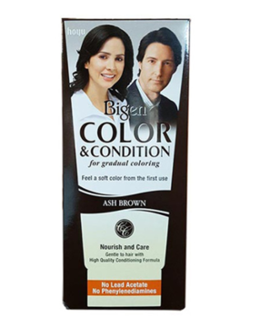کیت رنگ مو بیگن سری ASH BROWN حجم 180 میلی لیتر رنگ قهوه ای خاکستری